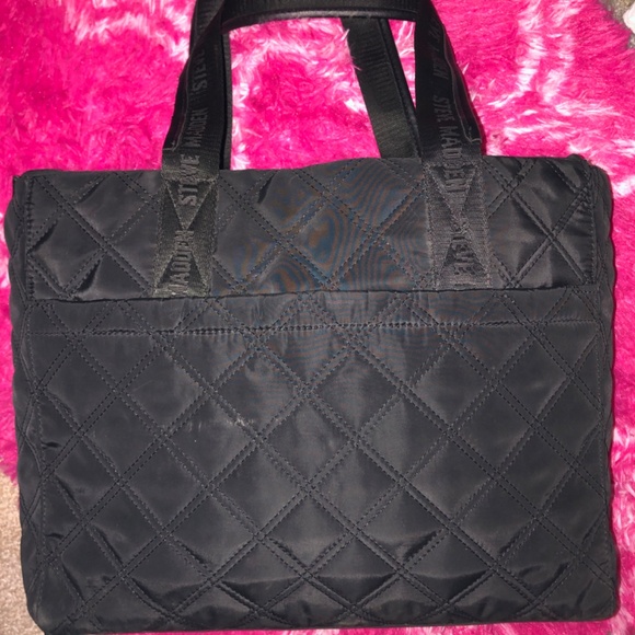 Black quilted Steve Madden tote bag, 19 x 12 “ - Picture 6 of 10